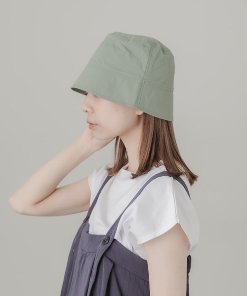 SMELLY（スメリー）の「ナイロンバケットハット（ハット・レディース・ブラック/カーキ/ベージュ・-）」の6枚目の写真