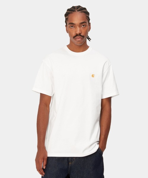 Carhartt WIP（カーハートダブリューアイピー）の「Carhartt/カーハート S/S CHASE T-SHIRT ルーズシルエット コットン100% I026391（Tシャツ/カットソー・メンズ・ブラック/ベージュ/ホワイト/グリーン・M/L/XL）」の5枚目の写真