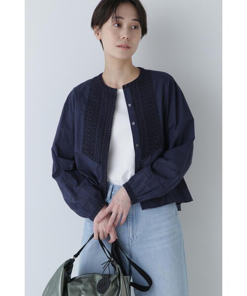human woman（ヒューマンウーマン）の「◇インド綿刺繍ブラウス