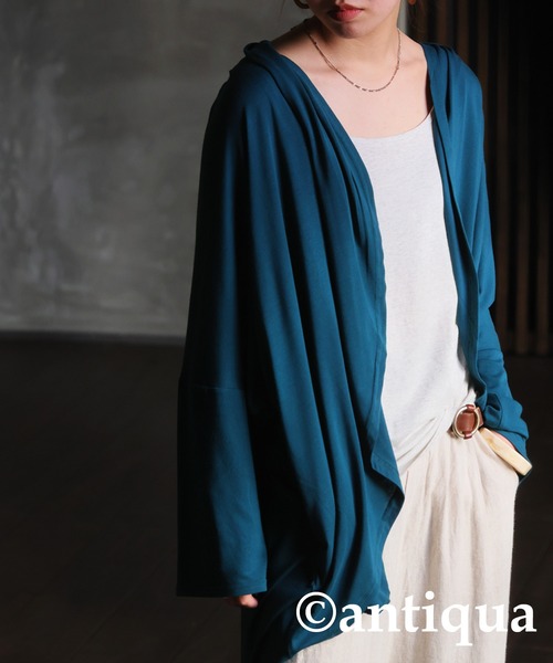 antiqua（アンティカ）の「ドルマンカーディガン（カーディガン/ボレロ・レディース・グリーン/ネイビー/ブラック・FREE）」の21枚目の写真