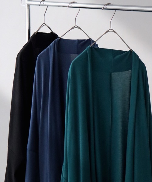 antiqua（アンティカ）の「ドルマンカーディガン（カーディガン/ボレロ・レディース・グリーン/ネイビー/ブラック・FREE）」の5枚目の写真