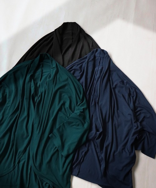 antiqua（アンティカ）の「ドルマンカーディガン（カーディガン/ボレロ・レディース・グリーン/ネイビー/ブラック・FREE）」の6枚目の写真
