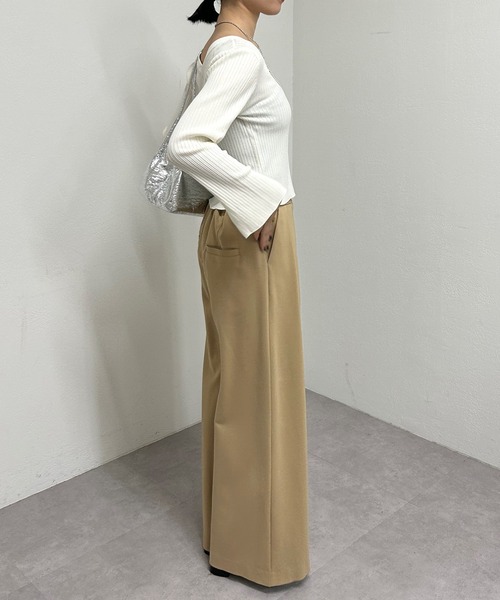 SHENERY（シーナリー）の「2WAYショートニット（ニット/セーター・レディース・ブラック/オフホワイト/ブルー/オレンジ・FREE）」の17枚目の写真