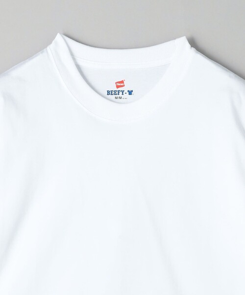 BEAUTY&YOUTH UNITED ARROWS（ビューティーアンドユースユナイテッドアローズ）の「【別注】 ＜Hanes＞ ビーフィー Tシャツ（Tシャツ/カットソー・メンズ・ホワイト/ブラック/ライム/ライトグレー・S/M/L/XL）」の11枚目の写真
