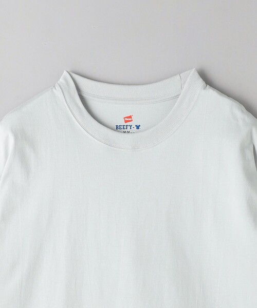 BEAUTY&YOUTH UNITED ARROWS（ビューティーアンドユースユナイテッドアローズ）の「【別注】 ＜Hanes＞ ビーフィー Tシャツ（Tシャツ/カットソー・メンズ・ホワイト/ブラック/ライム/ライトグレー・S/M/L/XL）」の20枚目の写真