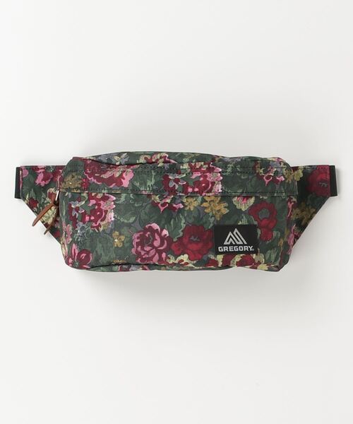 GREGORY(グレゴリー)の「STANDARD WAISTPACK TAP. / スタンダードウエストパック / ガーデンタペストリー(ボディバッグ/ウエストポーチ・メンズ・レッド系その他・FREE)」の4枚目の写真