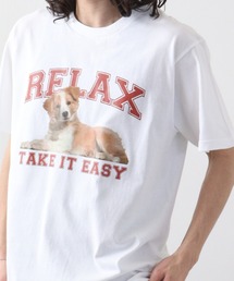 spiritoso RELAX シートプリントTシャツ 半袖