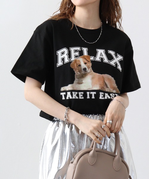 spiritoso(スピリトーゾ)の「spiritoso RELAX シートプリントTシャツ 半袖(Tシャツ/カットソー・メンズ・ホワイト/ブラック/オートミール・L/M)」の9枚目の写真