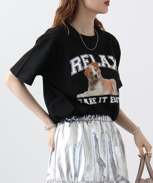 spiritoso(スピリトーゾ)の「spiritoso RELAX シートプリントTシャツ 半袖(Tシャツ/カットソー・メンズ・ホワイト/ブラック/オートミール・L/M)」の8枚目の写真