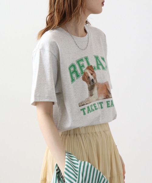 spiritoso(スピリトーゾ)の「spiritoso RELAX シートプリントTシャツ 半袖(Tシャツ/カットソー・メンズ・ホワイト/ブラック/オートミール・L/M)」の21枚目の写真