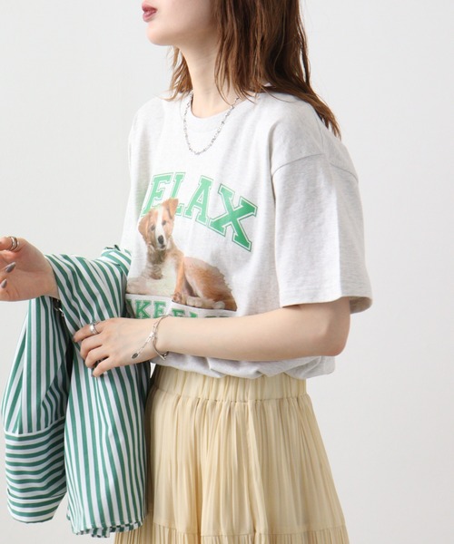 spiritoso(スピリトーゾ)の「spiritoso RELAX シートプリントTシャツ 半袖(Tシャツ/カットソー・メンズ・ホワイト/ブラック/オートミール・L/M)」の22枚目の写真