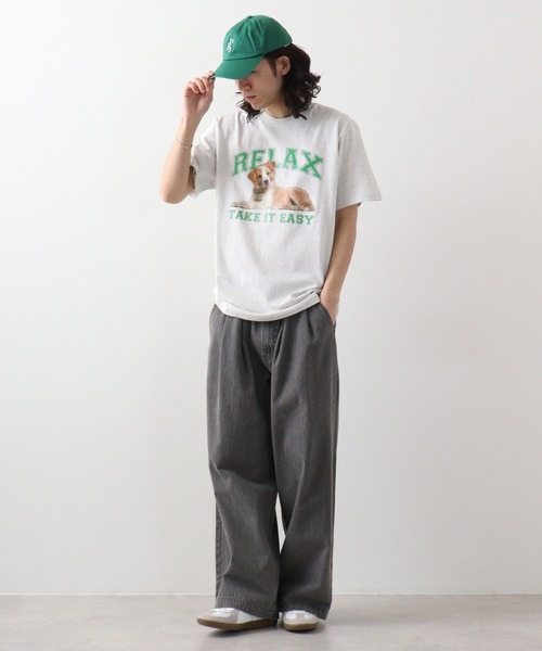 spiritoso(スピリトーゾ)の「spiritoso RELAX シートプリントTシャツ 半袖(Tシャツ/カットソー・メンズ・ホワイト/ブラック/オートミール・L/M)」の17枚目の写真