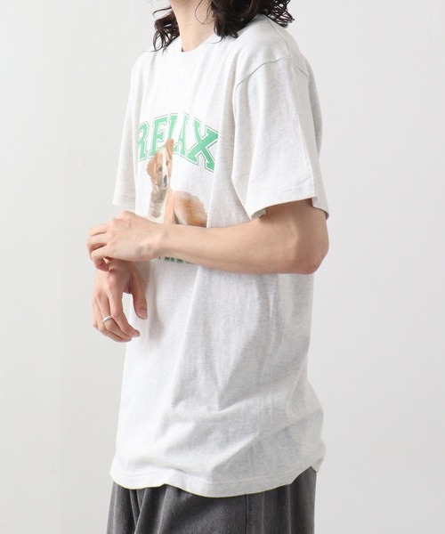 spiritoso(スピリトーゾ)の「spiritoso RELAX シートプリントTシャツ 半袖(Tシャツ/カットソー・メンズ・ホワイト/ブラック/オートミール・L/M)」の16枚目の写真