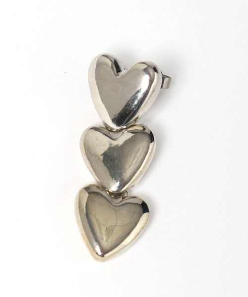 LOWRYS FARM（ローリーズファーム）の「３ハートピアス  111660（ピアス（両耳用）・レディース・ベージュ/グレー・FREE）」の8枚目の写真