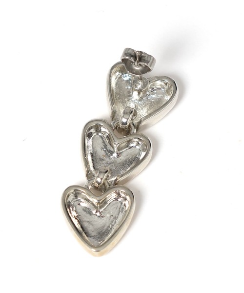 LOWRYS FARM（ローリーズファーム）の「３ハートピアス  111660（ピアス（両耳用）・レディース・ベージュ/グレー・FREE）」の5枚目の写真