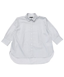 TOKYO SHIRTS | LENZING(TM)ECOVERO(TM) BIGシルエットシャツ レギュラー 七分袖(シャツ/ブラウス)