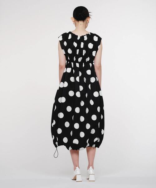 FRAPBOIS（フラボア）の「ドットグログラン ワンピース（ワンピース・レディース・ブラック・1）」の12枚目の写真