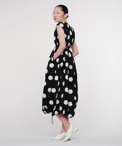 FRAPBOIS（フラボア）の「ドットグログラン ワンピース（ワンピース・レディース・ブラック・1）」の5枚目の写真