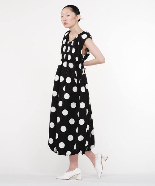 FRAPBOIS（フラボア）の「ドットグログラン ワンピース（ワンピース・レディース・ブラック・1）」の2枚目の写真