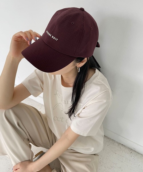 セール】シアサッカーバックリボンキャップ（キャップ）｜ROPE' PICNIC