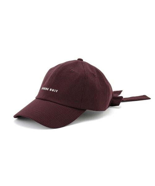 ROPE' PICNIC（ロペピクニック）の「シアサッカーバックリボンキャップ（キャップ・レディース・ブラウン/ダークグリーン/ベージュ系その他・FREE）」の10枚目の写真