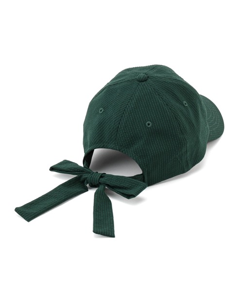 ROPE' PICNIC（ロペピクニック）の「シアサッカーバックリボンキャップ（キャップ・レディース・ブラウン/ダークグリーン/ベージュ系その他・FREE）」の7枚目の写真
