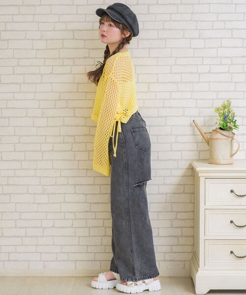 ボディ　スリット　EMS バックスリットデニムPT|ems excite | RETRO GIRL ONLINE STORE