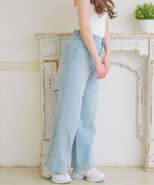 セール】バックスリットデニムPT（デニムパンツ）｜ems excite