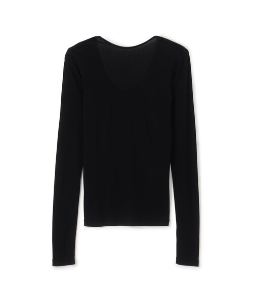 EDITION(エディション)の「キョウネンフライス バックオープントップス(Tシャツ/カットソー・レディース・ブラック/イエロー/ライトパープル・FREE)」の2枚目の写真