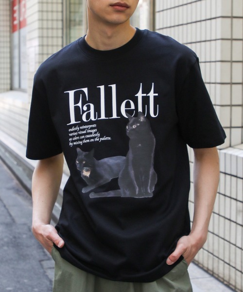 Fallett(ファレット)の「【UNISEX】FALLETT/Deux Nero T 2112204(Tシャツ/カットソー・レディース・ホワイト/ブラック/チャコール・MEDIUM/SMALL)」の3枚目の写真