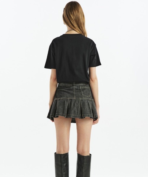 Fallett(ファレット)の「【UNISEX】FALLETT/Deux Nero T 2112204(Tシャツ/カットソー・レディース・ホワイト/ブラック/チャコール・MEDIUM/SMALL)」の6枚目の写真