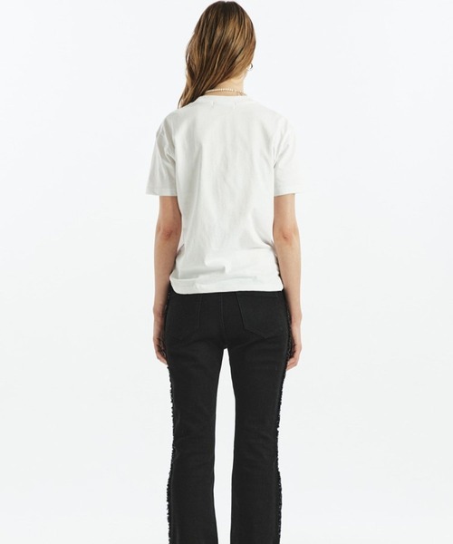Fallett(ファレット)の「【UNISEX】FALLETT/Deux Nero T 2112204(Tシャツ/カットソー・レディース・ホワイト/ブラック/チャコール・MEDIUM/SMALL)」の11枚目の写真