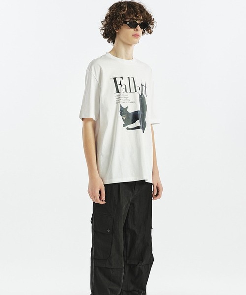 Fallett(ファレット)の「【UNISEX】FALLETT/Deux Nero T 2112204(Tシャツ/カットソー・レディース・ホワイト/ブラック/チャコール・MEDIUM/SMALL)」の13枚目の写真