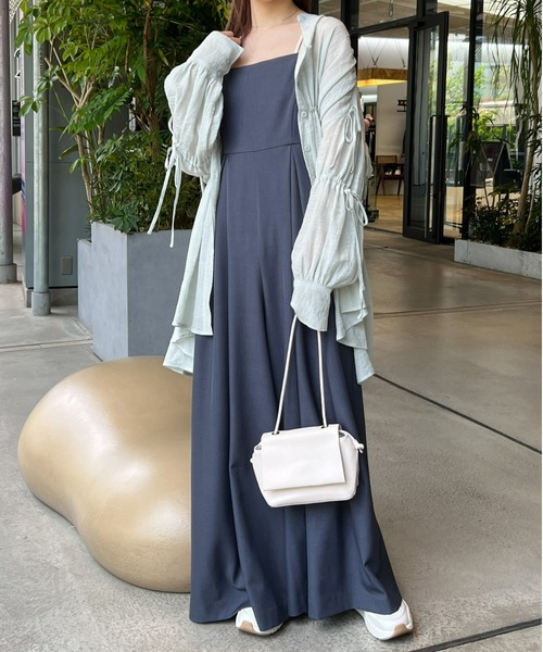 Olu.（オルドット）の「楊柳リボンギャザーブラウス（シャツ/ブラウス・レディース・ブルーグレー/イエロー系その他・FREE）」の15枚目の写真