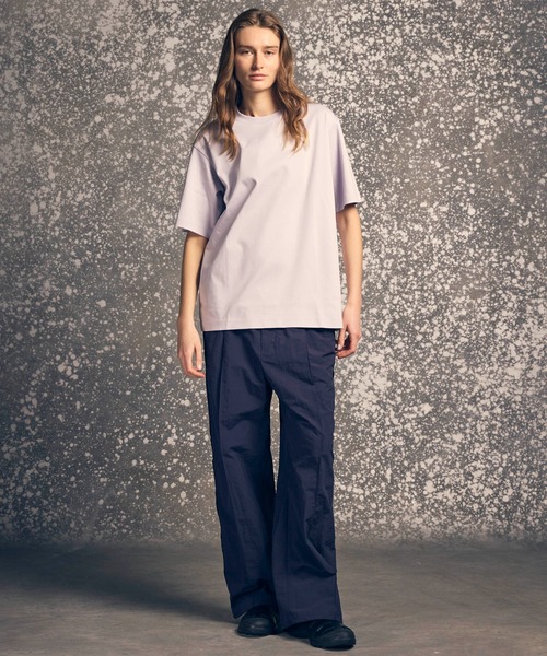 MAISON SPECIAL(メゾンスペシャル)の「《UNISEX》Mercerize Cotton Dress-Fit Crew Neck T-shirt/マーセライズコットンドレスフィットクルーネックTシャツ【MAISON SPECIAL/メゾンスペシャル】(Tシャツ/カットソー・メンズ・ラベンダー/ホワイト/ライム/ブラック・0/1/2)」の9枚目の写真