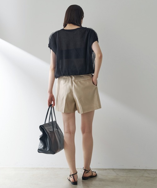 THE PAUSE（ザ ポーズ）の「【THE PAUSE】チュールコンビニットプルオーバー（ニット/セーター・レディース・ブラック/オフホワイト・FREE）」の19枚目の写真