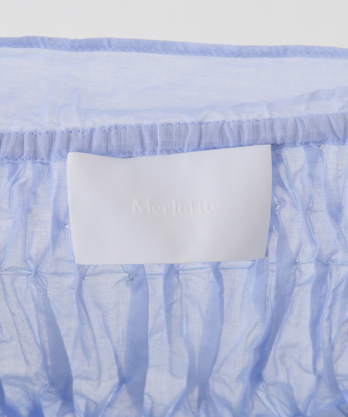 merlette（マーレット）の「【MERLETTE/マーレット】BEJART CHAMBREY 3910700020（シャツ/ブラウス・レディース・ブルー・X-SMALL/SMALL）」の11枚目の写真