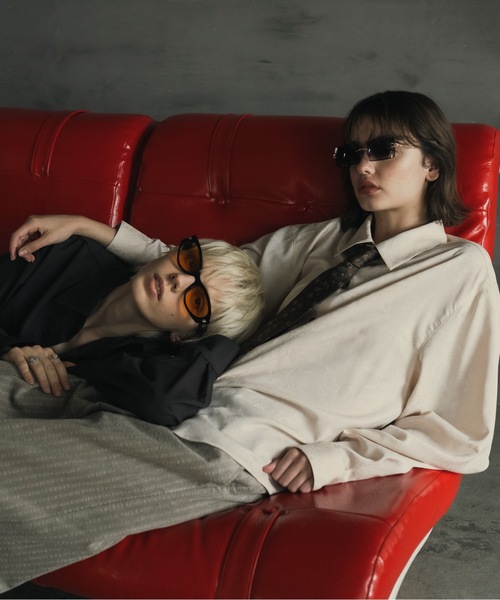 CASPER JOHN(キャスパージョン)の「Various loose shirts -flower jacquard-/バリアスルーズシャツ -フラワージャガード-(シャツ/ブラウス・メンズ・ネイビー/レッド/ブラック/アイボリー・LARGE/MEDIUM/SMALL/X-SMALL)」の12枚目の写真