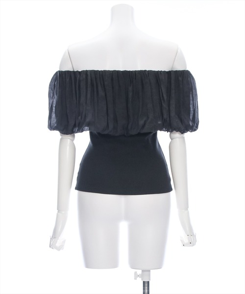 clear（クリア）の「マルチwayオフショルリブカットソートップス［大人 フェミニン］≪再入荷≫（Tシャツ/カットソー・レディース・サックスブルー/アイボリー/ブラック・F）」の8枚目の写真