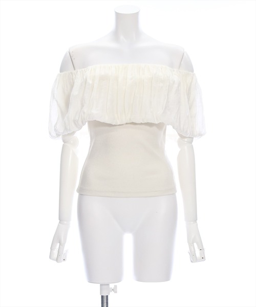 clear（クリア）の「マルチwayオフショルリブカットソートップス［大人 フェミニン］≪再入荷≫（Tシャツ/カットソー・レディース・サックスブルー/アイボリー/ブラック・F）」の19枚目の写真