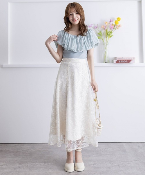 clear（クリア）の「マルチwayオフショルリブカットソートップス［大人 フェミニン］≪再入荷≫（Tシャツ/カットソー・レディース・サックスブルー/アイボリー/ブラック・F）」の16枚目の写真