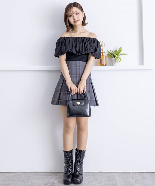 clear（クリア）の「マルチwayオフショルリブカットソートップス［大人 フェミニン］≪再入荷≫（Tシャツ/カットソー・レディース・サックスブルー/アイボリー/ブラック・F）」の18枚目の写真