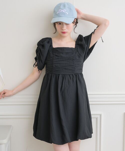 casita(RETRO GIRL)（カシータ）の「リボン刺繍キャップ（キャップ・レディース・ブルー/アイボリー/ブラック・ONE SIZE）」の16枚目の写真