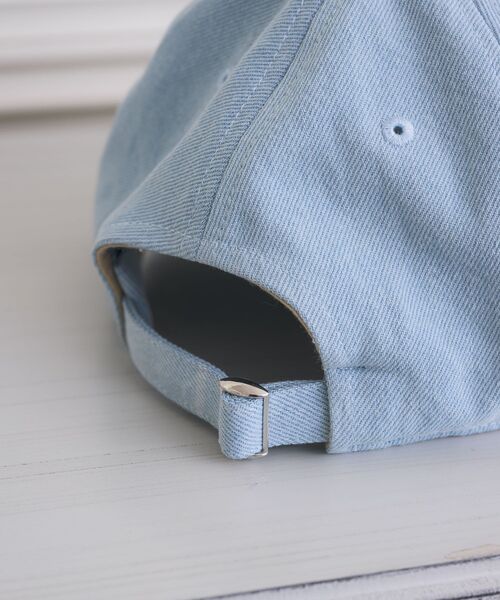 casita(RETRO GIRL)（カシータ）の「リボン刺繍キャップ（キャップ・レディース・ブルー/アイボリー/ブラック・ONE SIZE）」の20枚目の写真