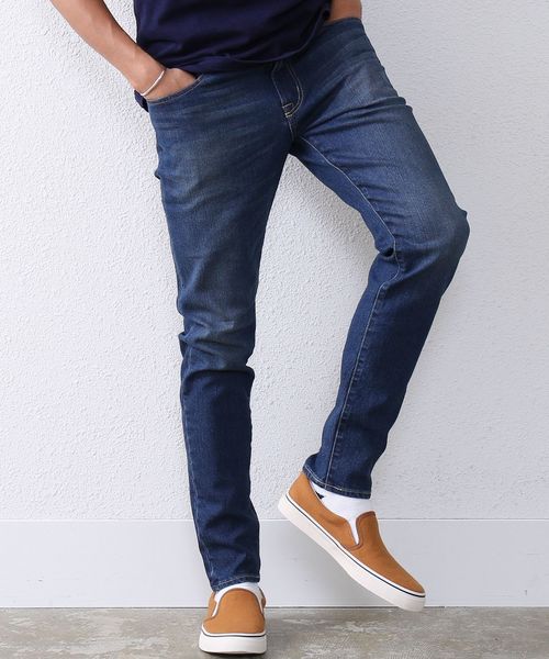 coen(コーエン)の「ポートランドストレッチスキニーデニム(デニムパンツ・メンズ・コバルトブルー・SMALL/X-LARGE/LARGE/X-SMALL/MEDIUM)」の1枚目の写真