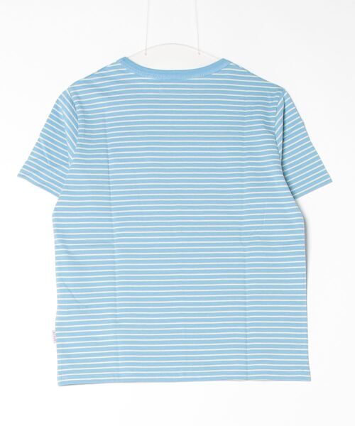 KIRSH（キルシー）の「KIRSH MONO CHERRY STRIPE T-SHIRT キルシー ユニ モノ チェリー ストライプ Tシャツ（Tシャツ/カットソー・レディース・スカイブルー/ネイビー/ライトオレンジ系・ONE SIZE）」の14枚目の写真