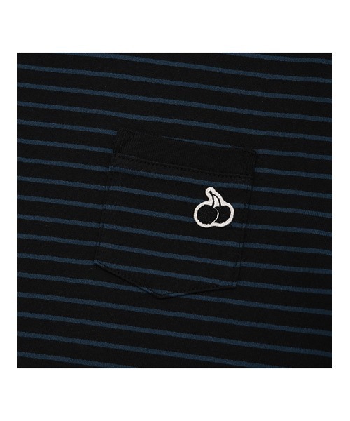 KIRSH（キルシー）の「KIRSH MONO CHERRY STRIPE T-SHIRT キルシー ユニ モノ チェリー ストライプ Tシャツ（Tシャツ/カットソー・レディース・スカイブルー/ネイビー/ライトオレンジ系・ONE SIZE）」の19枚目の写真