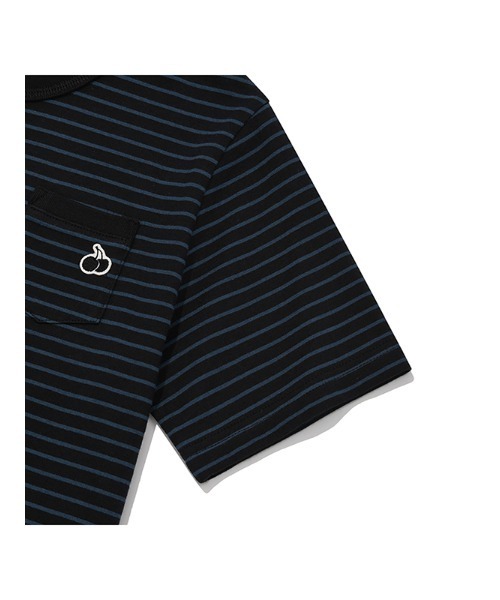 KIRSH（キルシー）の「KIRSH MONO CHERRY STRIPE T-SHIRT キルシー ユニ モノ チェリー ストライプ Tシャツ（Tシャツ/カットソー・レディース・スカイブルー/ネイビー/ライトオレンジ系・ONE SIZE）」の20枚目の写真