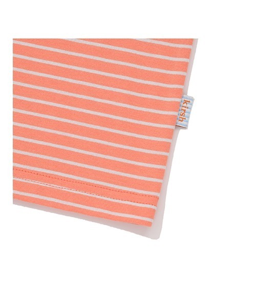 KIRSH（キルシー）の「KIRSH MONO CHERRY STRIPE T-SHIRT キルシー ユニ モノ チェリー ストライプ Tシャツ（Tシャツ/カットソー・レディース・スカイブルー/ネイビー/ライトオレンジ系・ONE SIZE）」の13枚目の写真
