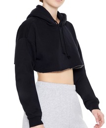 裏毛ショートパーカー